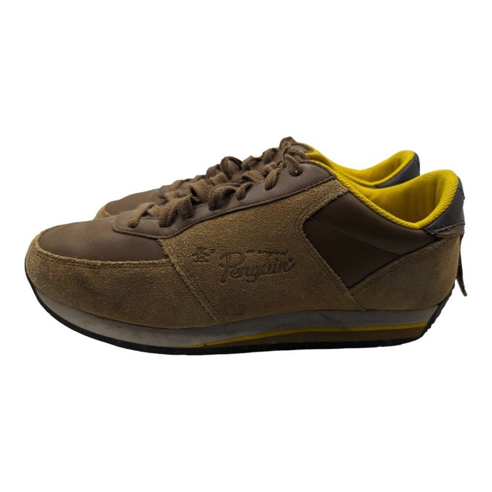 Original Penguin Lace Up Sneakers Mens Size 8 Brown Suede